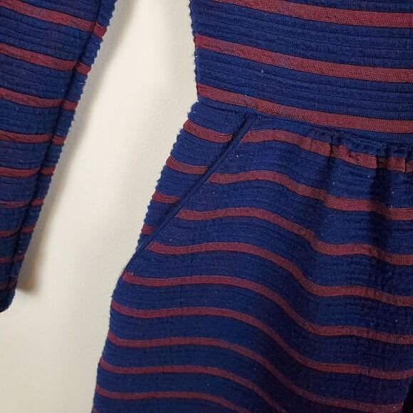 Maeve Anthropologie Brenna Striped Dress Size 0 - Picture 6 of 10